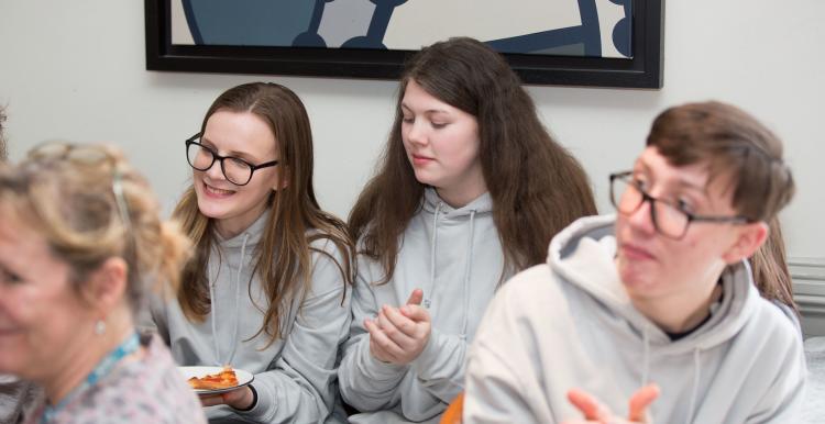 Young volunteer at a youth event