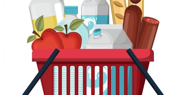 Food basket graphic