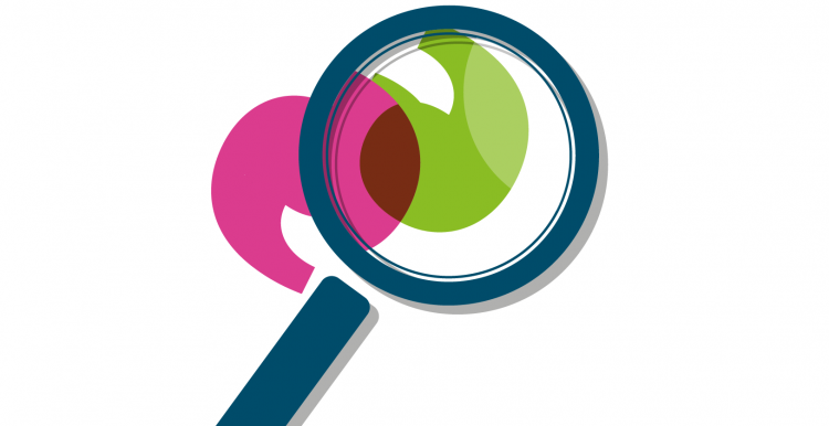 Healthwatch graphic of a magnifying glass