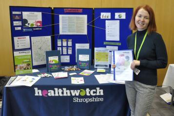 Healthwatch Shropshire Event Stand