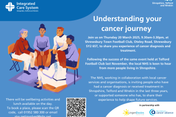 Understanding your cancer journey event poster