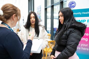 Students being asked about mental health advice