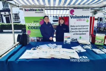 Healthwatch Shropshire Market Stand