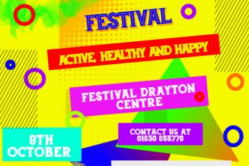 Poster giving details of Health & Wellbeing Festival