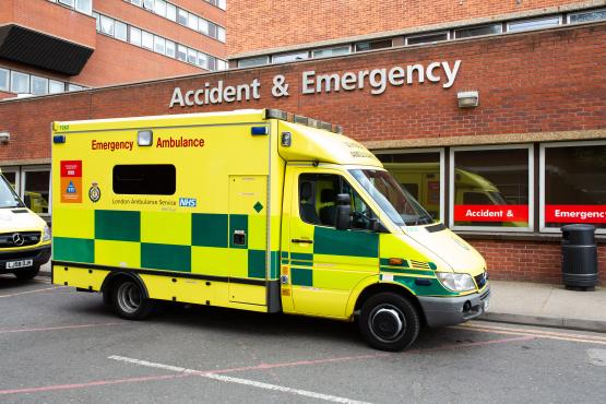 Ambulance outside ED Ambulance outside ED