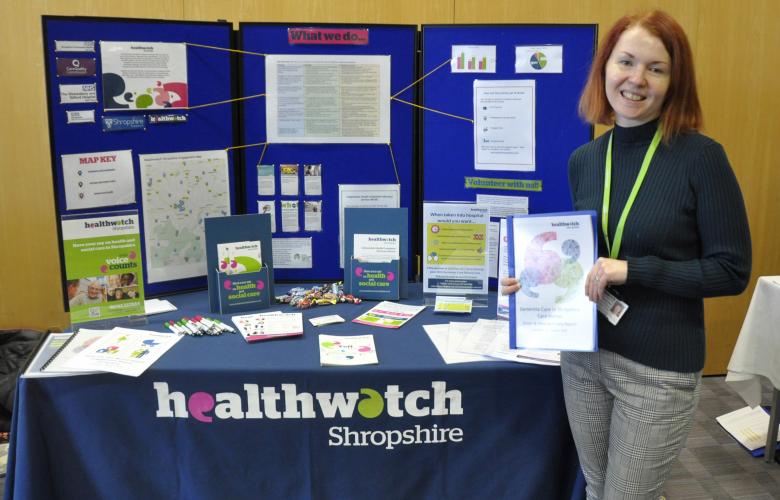 Healthwatch Shropshire Event Stand