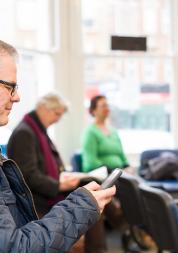 Man using Mobile phone