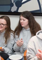 Young volunteer at a youth event