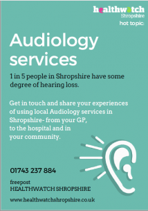 Poster used to promote audiology hot topic
